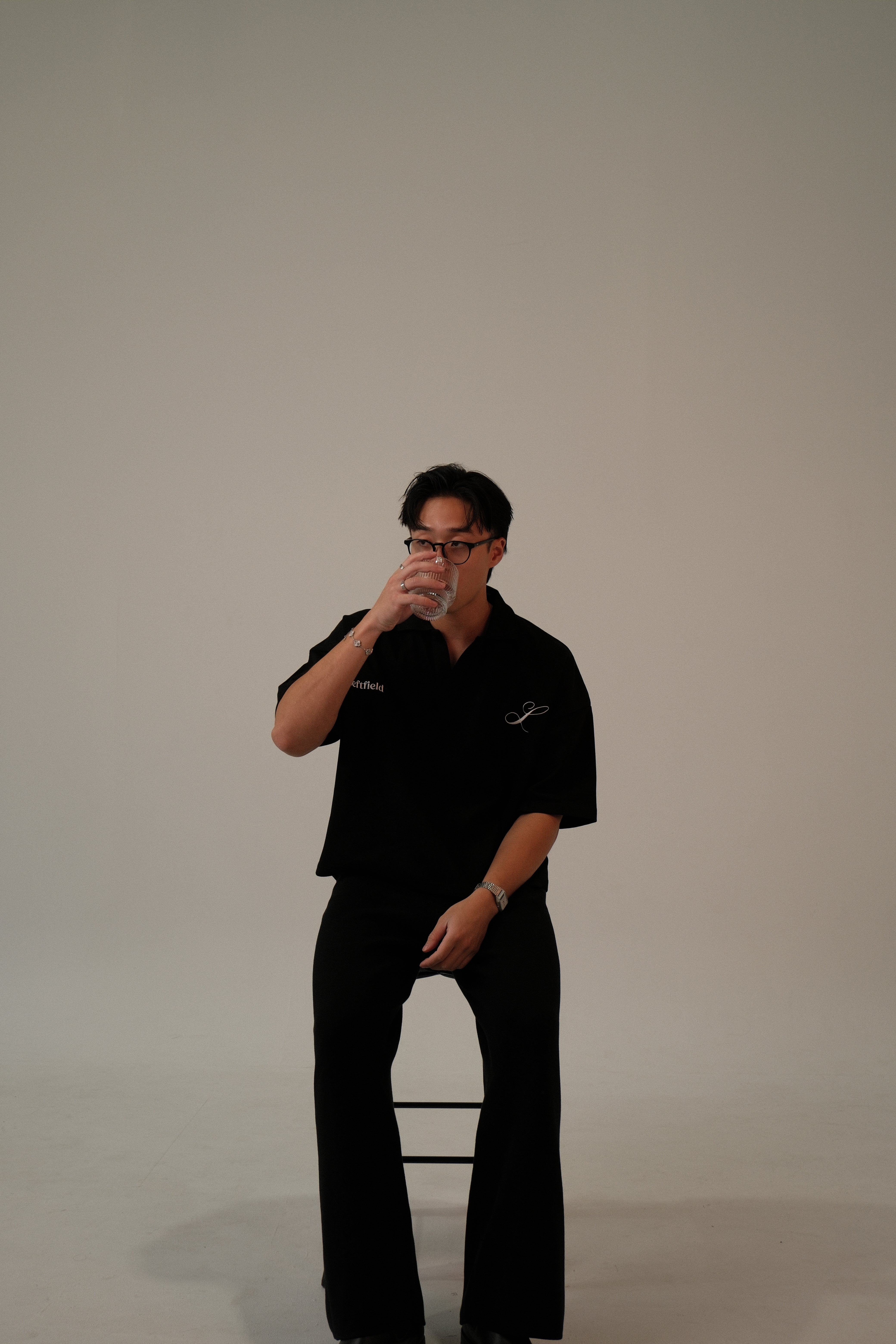 The Leftfield Polo - BLACK