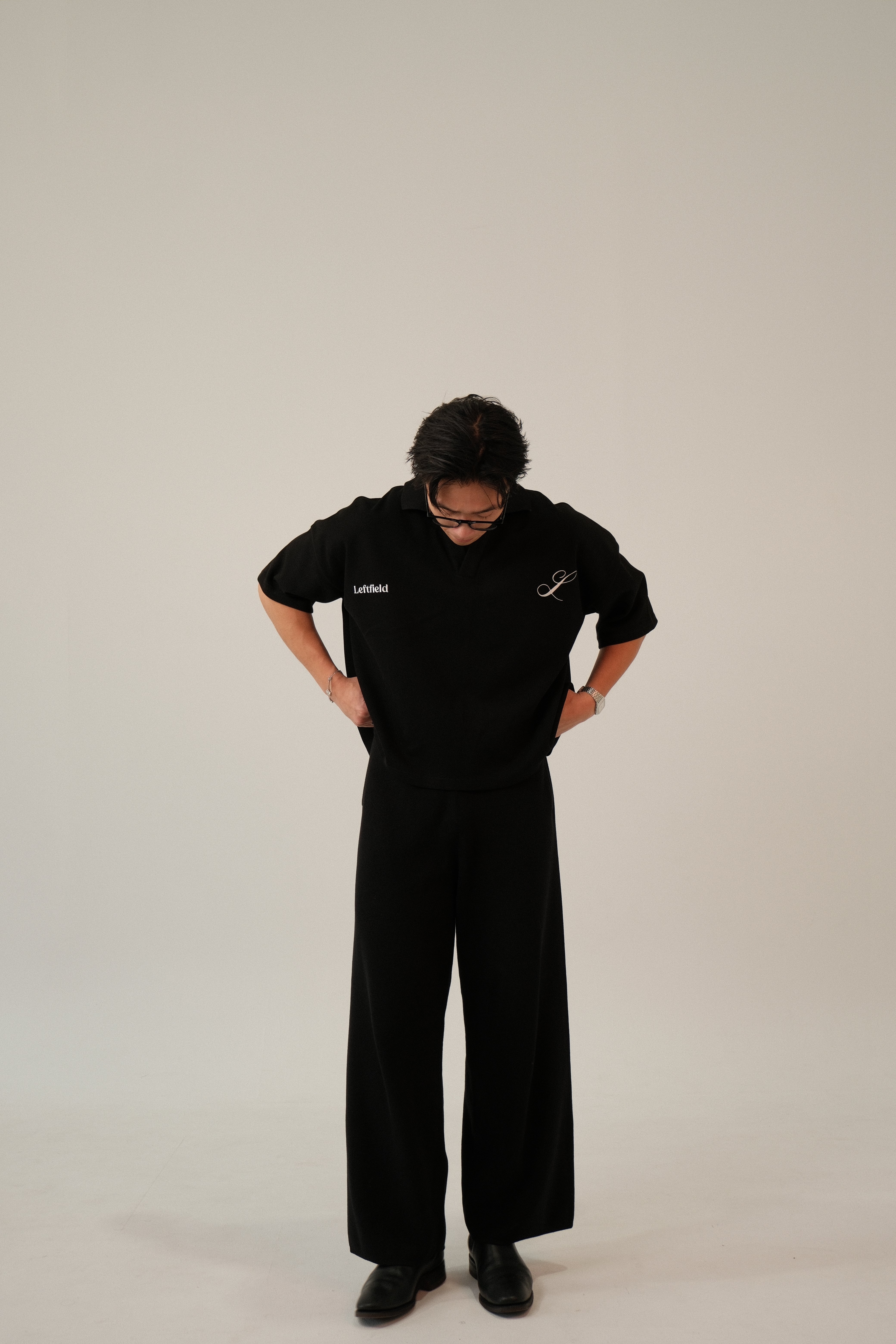 The Leftfield Polo - BLACK