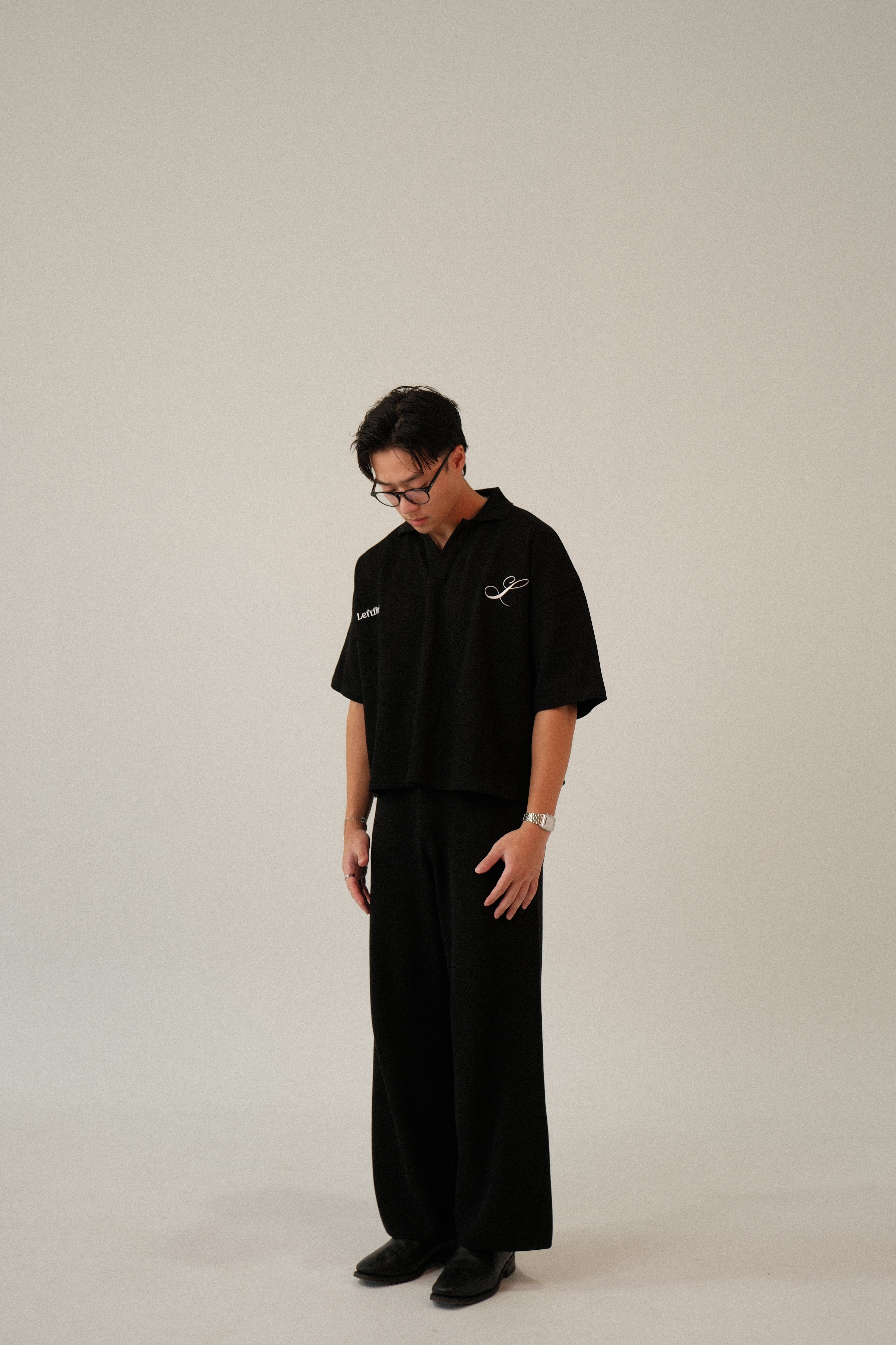 The Leftfield Polo - BLACK