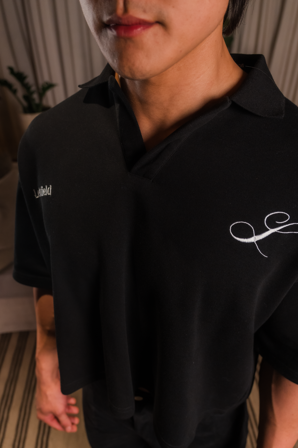 The Leftfield Polo - BLACK