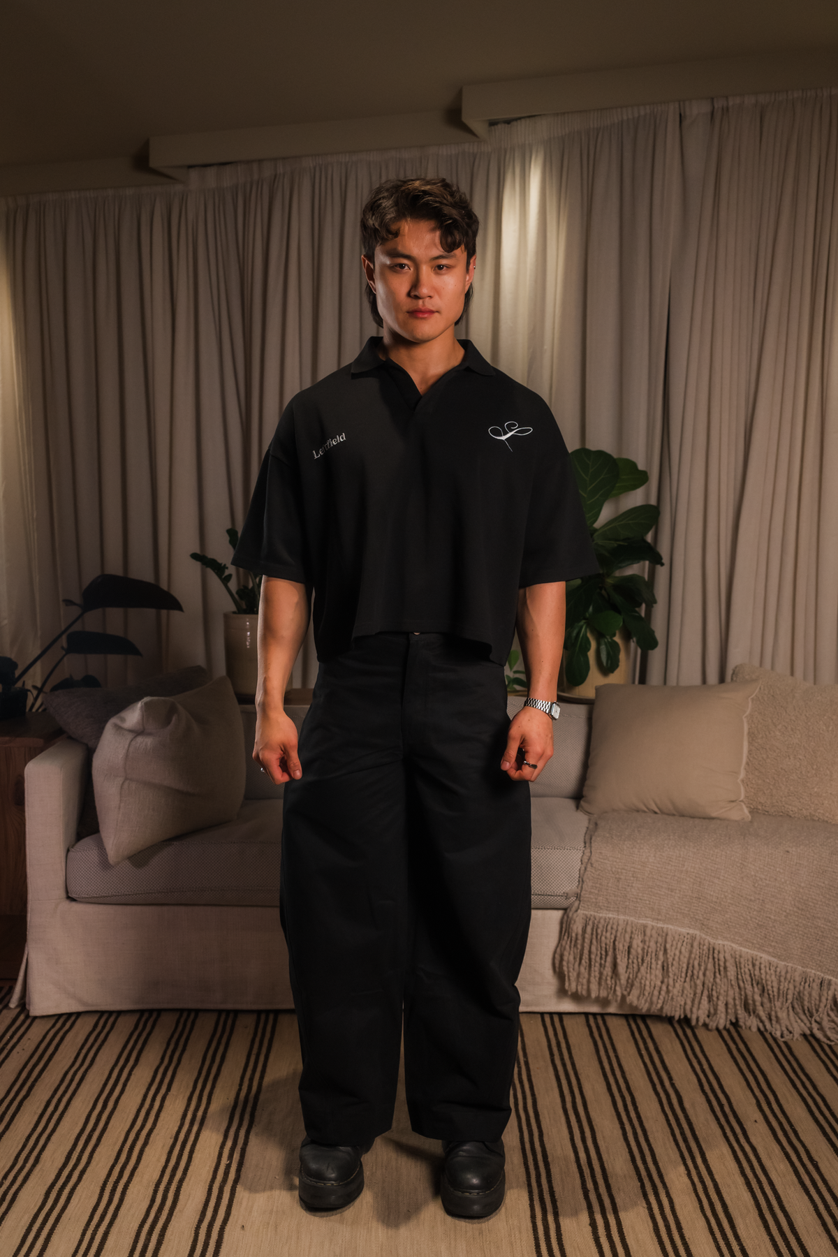 The Leftfield Polo - BLACK