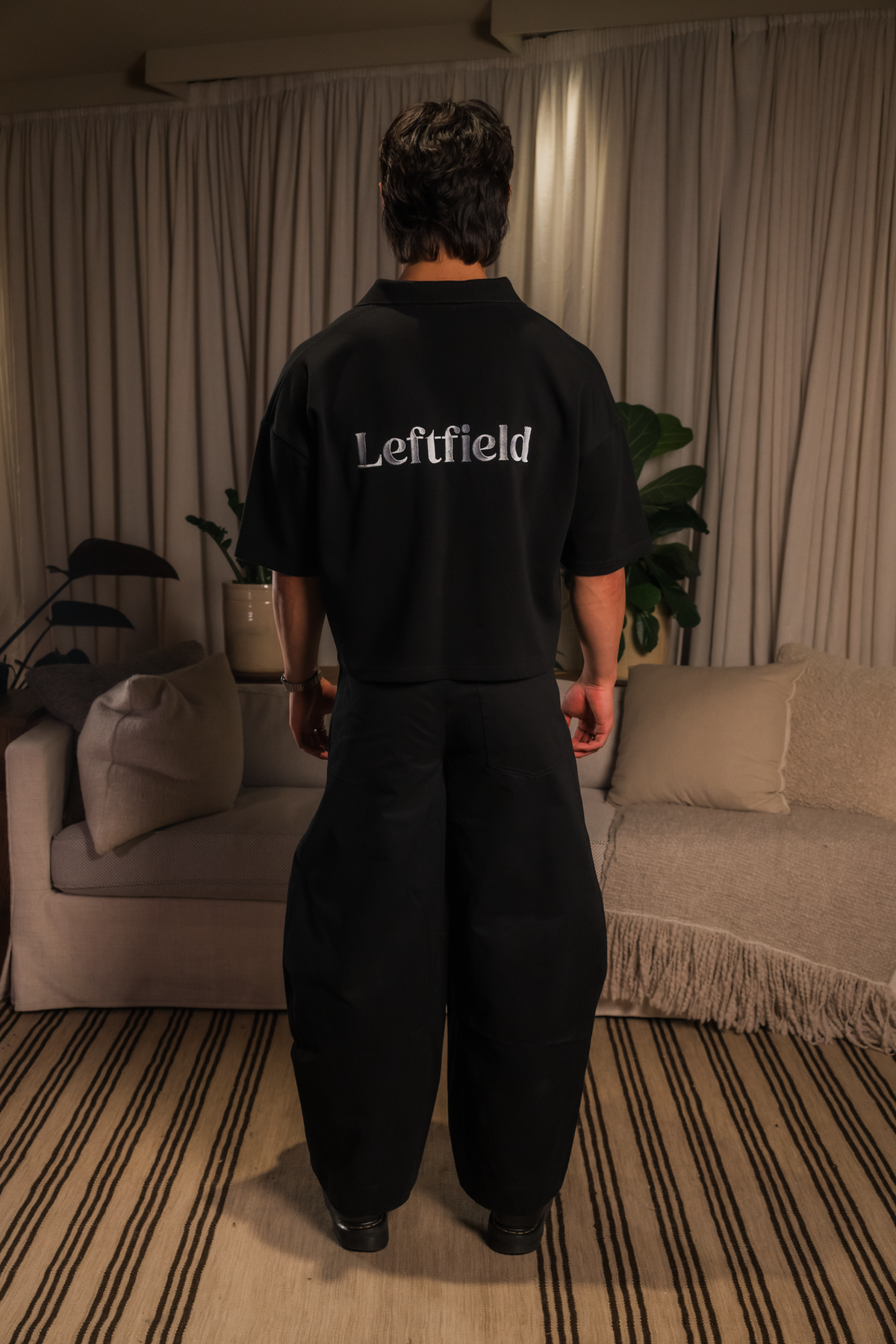 The Leftfield Polo - BLACK