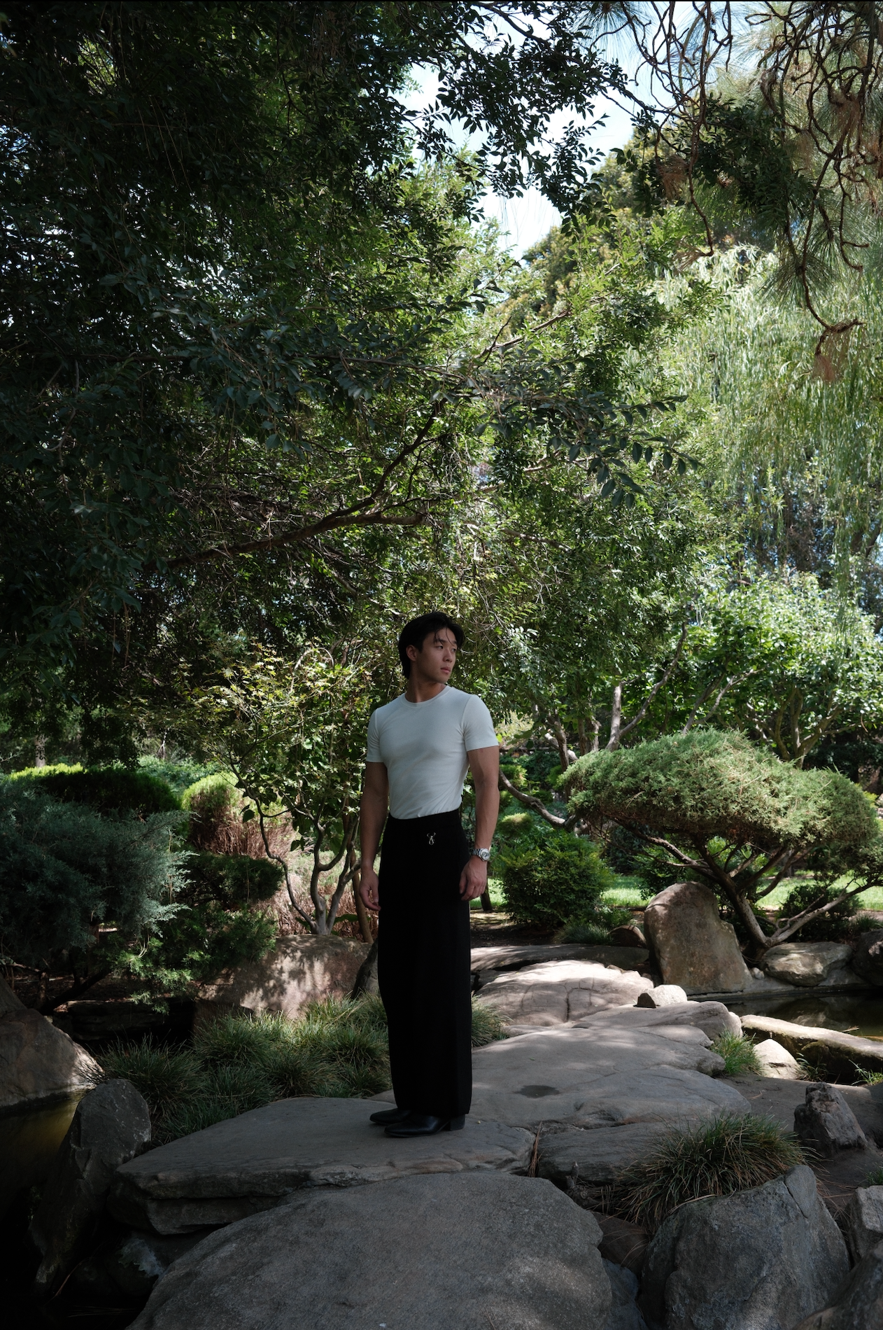 The Leftfield Slim Ribbed Cotton Tee