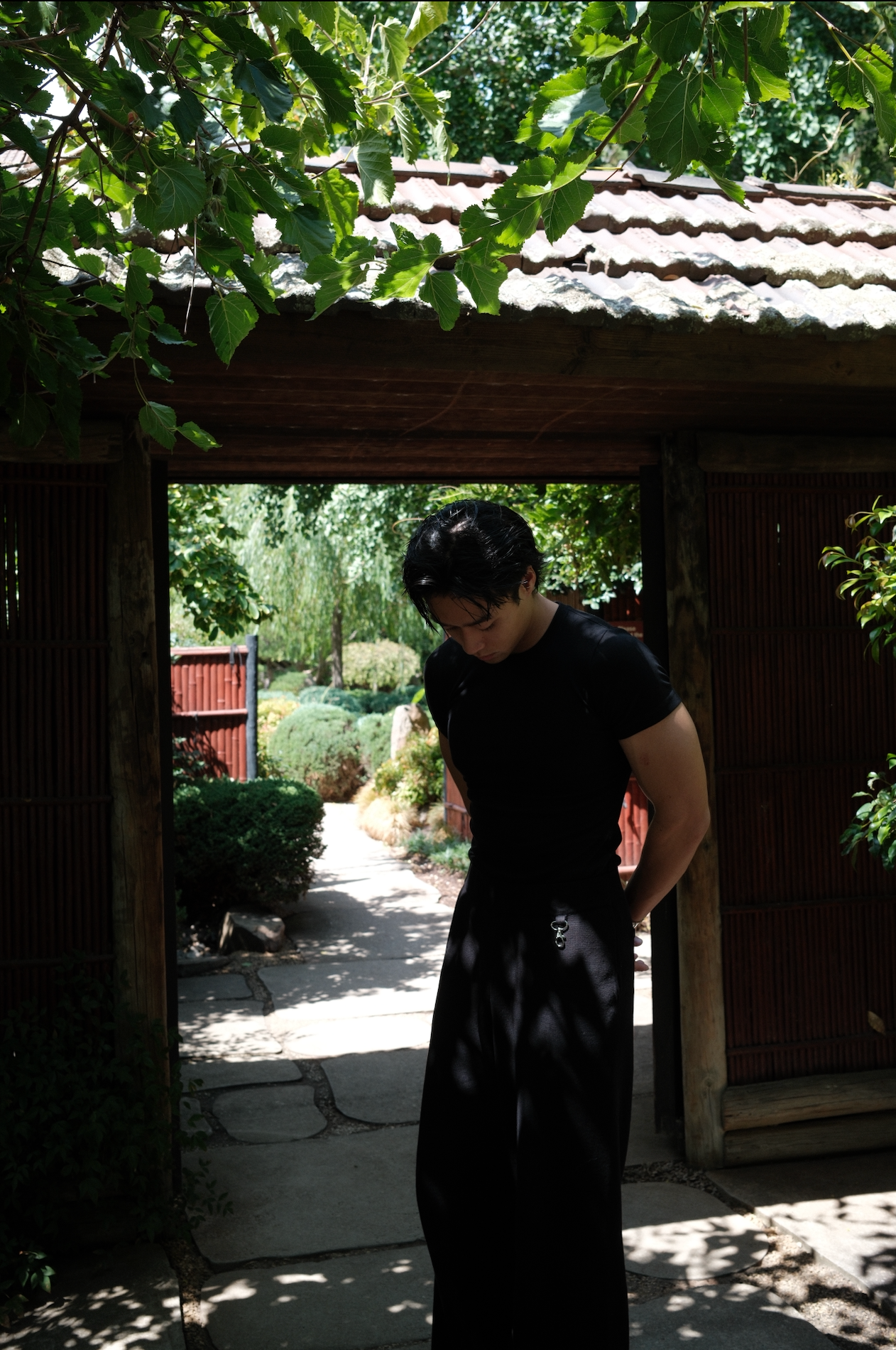 The Leftfield Slim Ribbed Cotton Tee