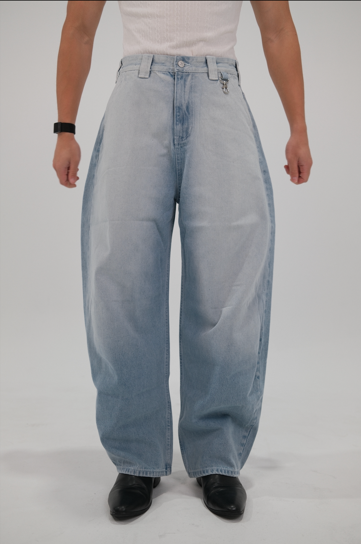 The Leftfield Barrel Leg Jean