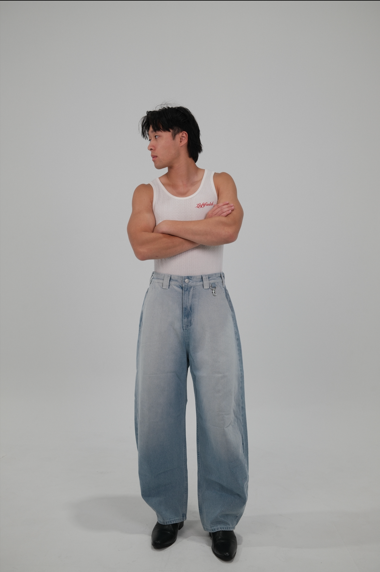 The Leftfield Barrel Leg Jean