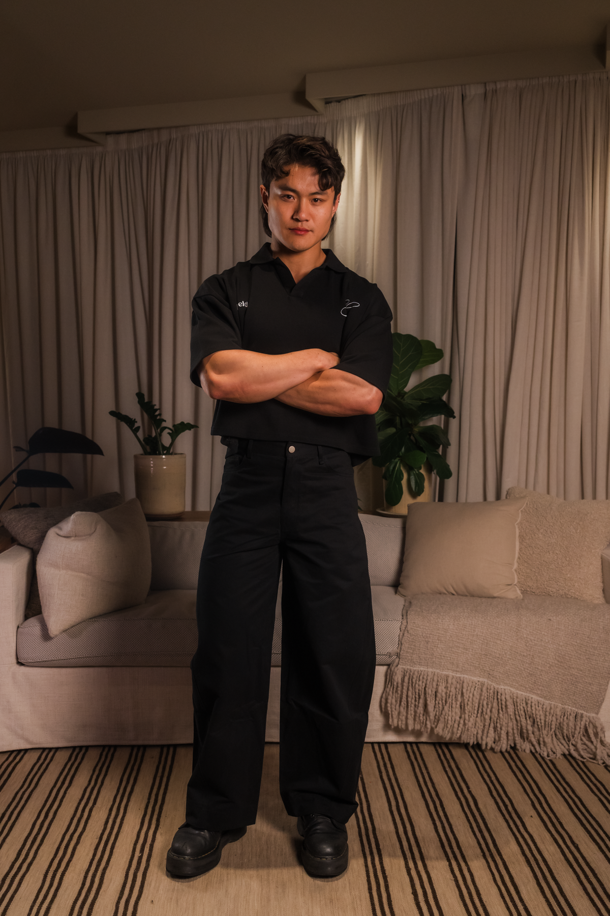 The Leftfield Polo - BLACK