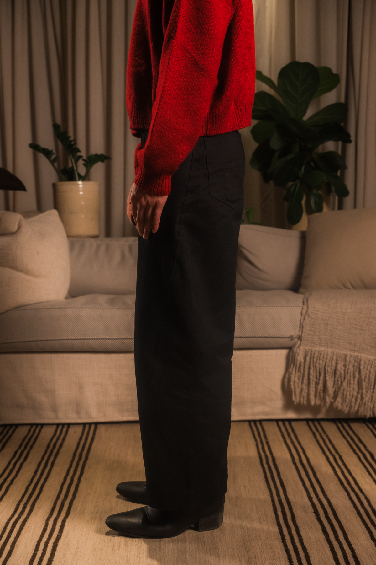 Leftfield Cotton Barrel Leg Pant